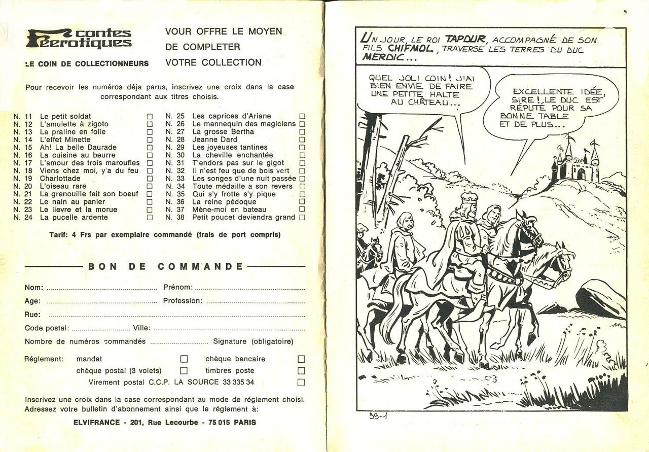 Elvifrance - Contes féérotiques 39 -Un amour de petit cochon page 3 full