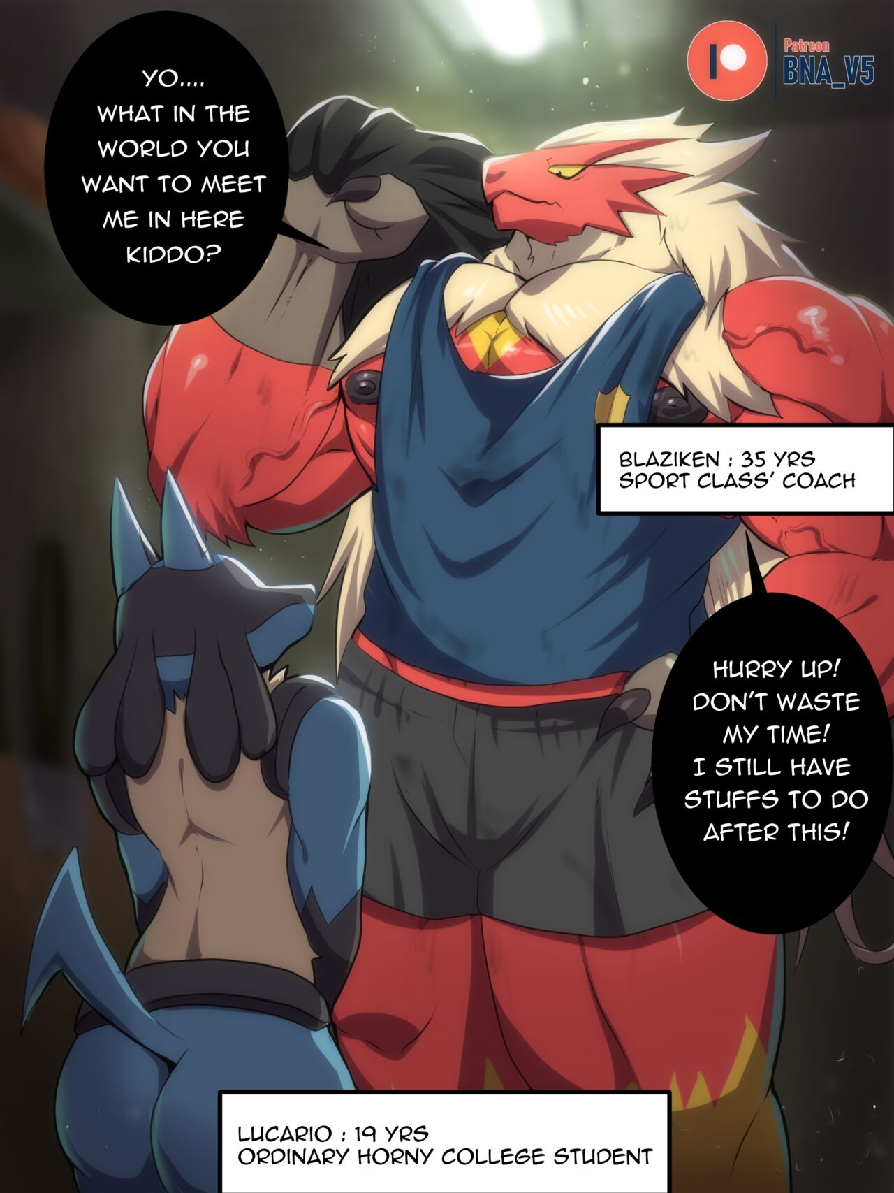 Lucario x Blaziken page 1 full