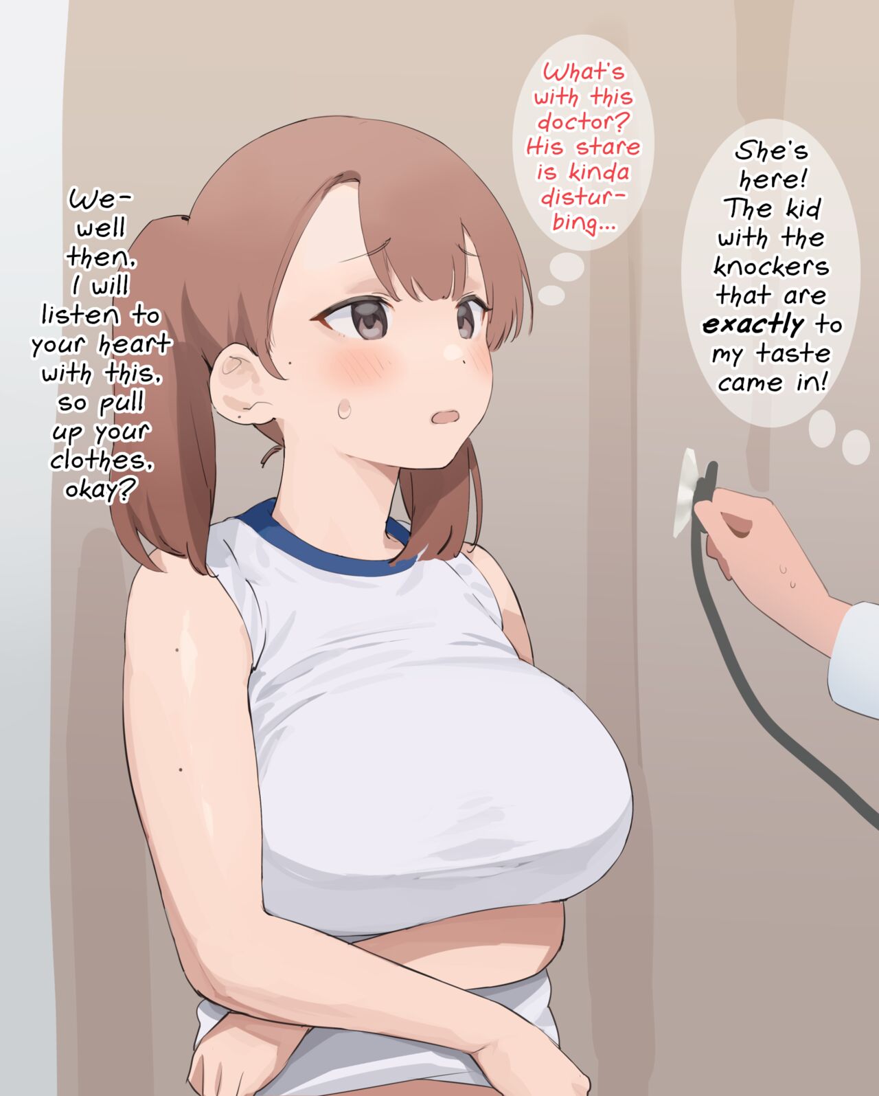 Kyonyuukko Kenkoushindan | Physical Examination Of A Busty Kid page 1 full