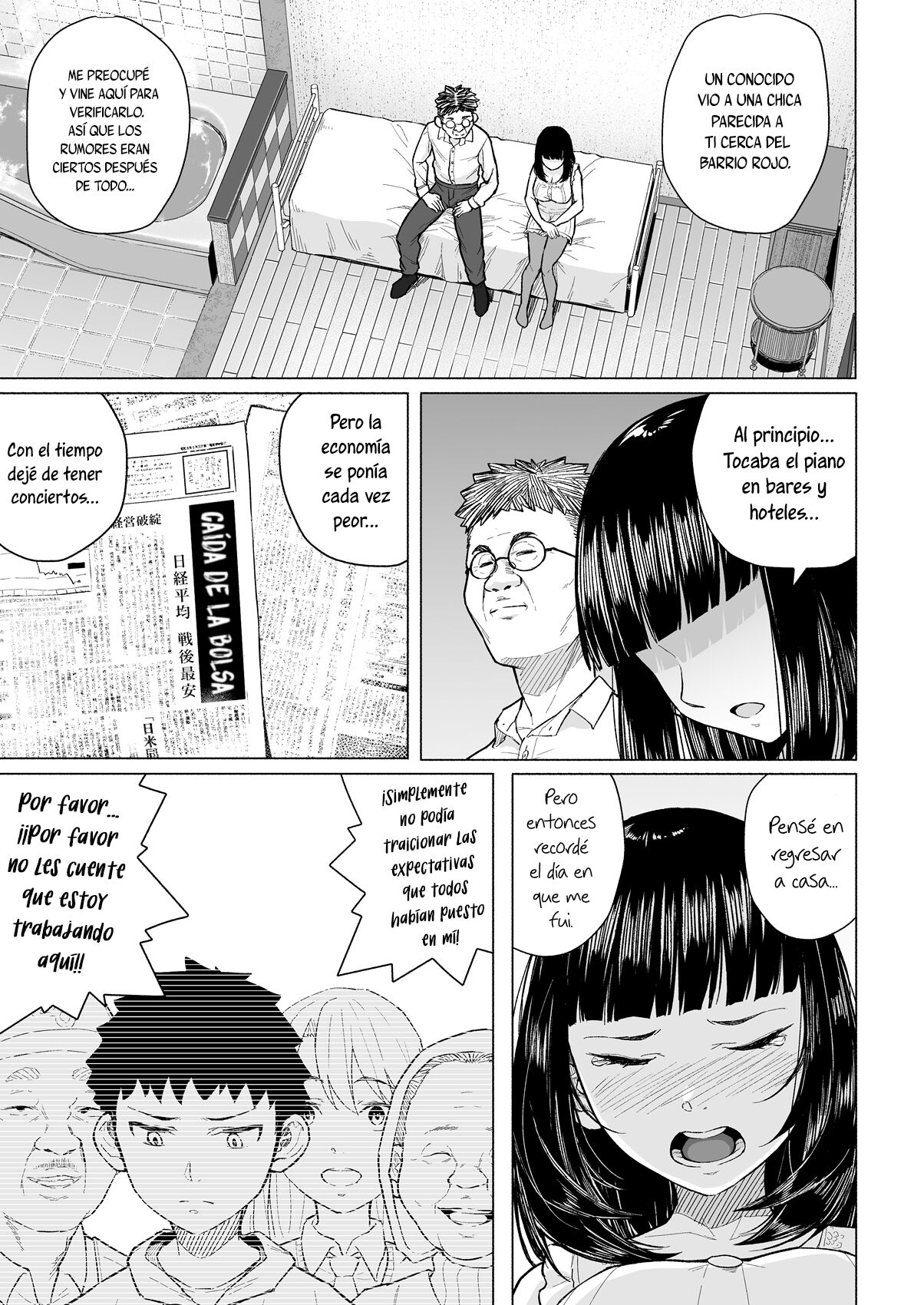 Akogare no Nee-chan wa Fuuzoku Ochi Shite Oyaji ni Dakareru | La Nee-chan que Anhelaba Comenzó a Prostituirse y tuvo Sexo con mi Papá page 8 full