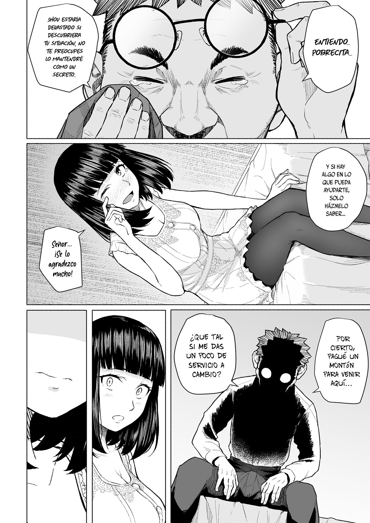 Akogare no Nee-chan wa Fuuzoku Ochi Shite Oyaji ni Dakareru | La Nee-chan  que Anhelaba Comenzó a Prostituirse y tuvo Sexo con mi Papá - Page 9 -  IMHentai