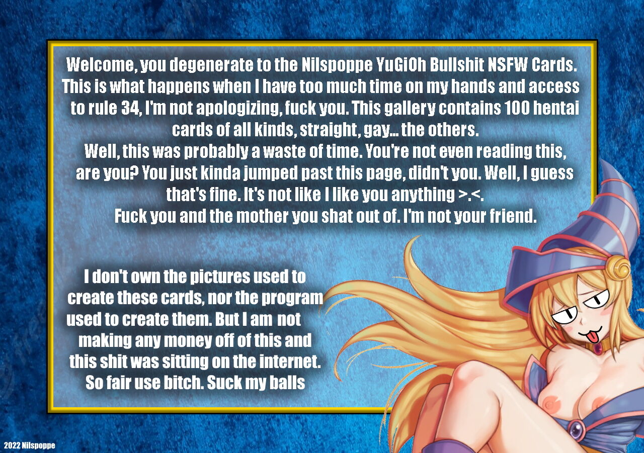 The Nilspoppe YuGiOh Bullshit NSFW Cards page 2 full