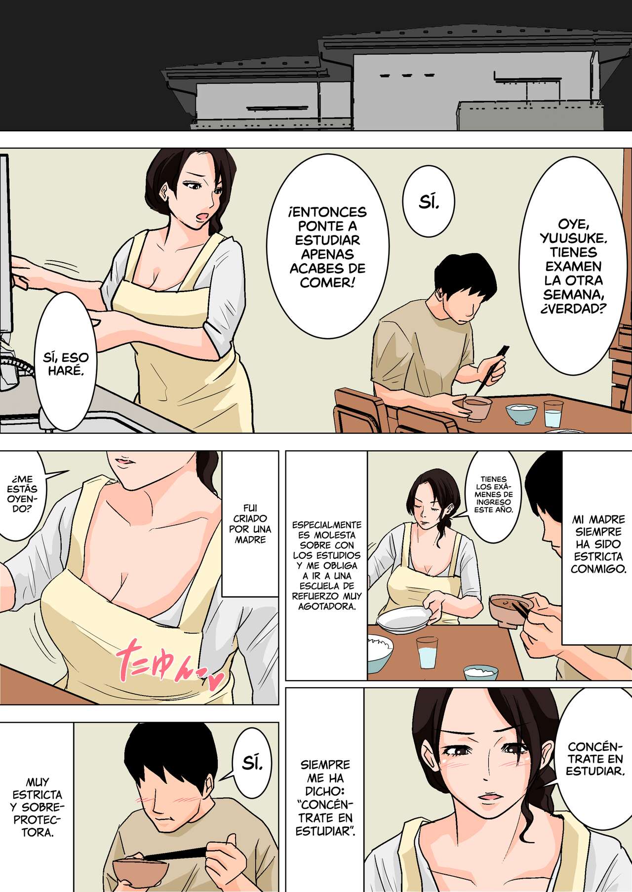 Mainichi Okaa-san de Seiyoku Shori! ~Haha no Jimuteki Sex wa Nakadashi Houdai~ | ¡¡Aliviando mi apetito sexual con mamá todos los días!! ~Sexo sin emoción con mamá y viniéndome adentro como loco~ page 4 full