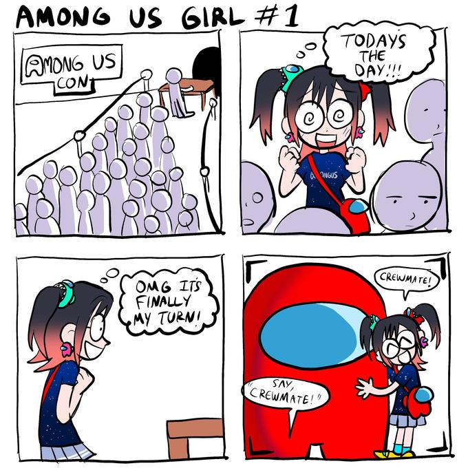 Among Us Girl page 1 full