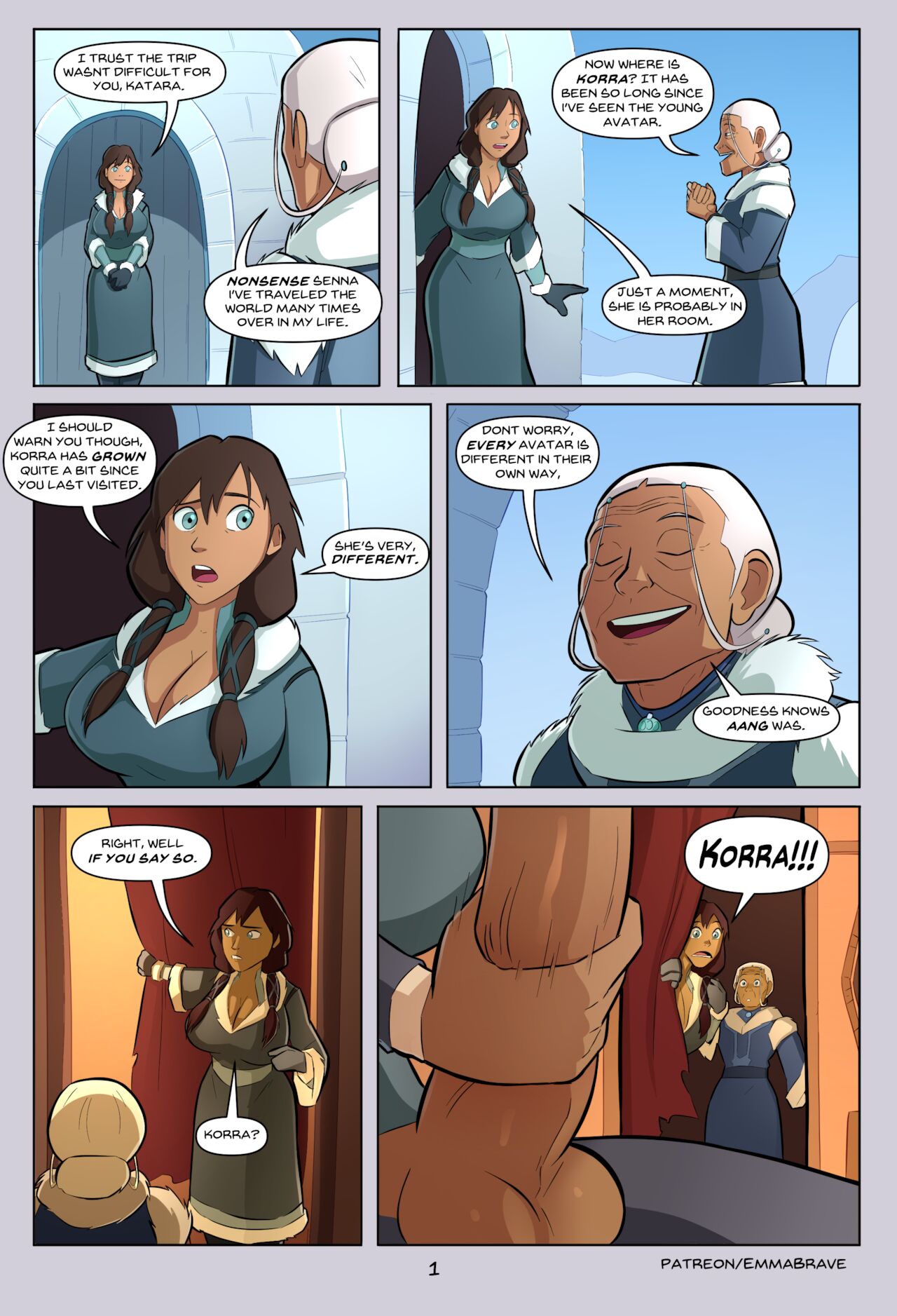 Korra: Book One page 1 full