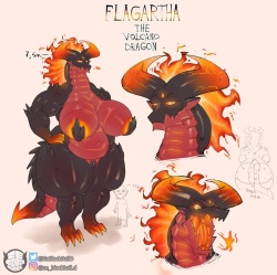 Flagartha the Volcano Dragon