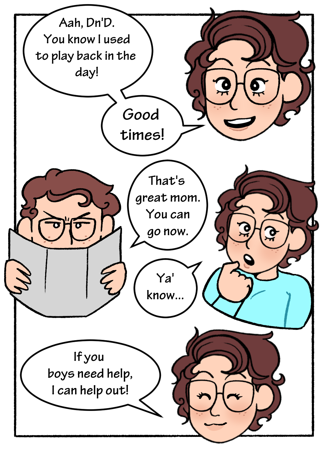 Hey! Don't Interrupt Our DND Campaign! page 5 full
