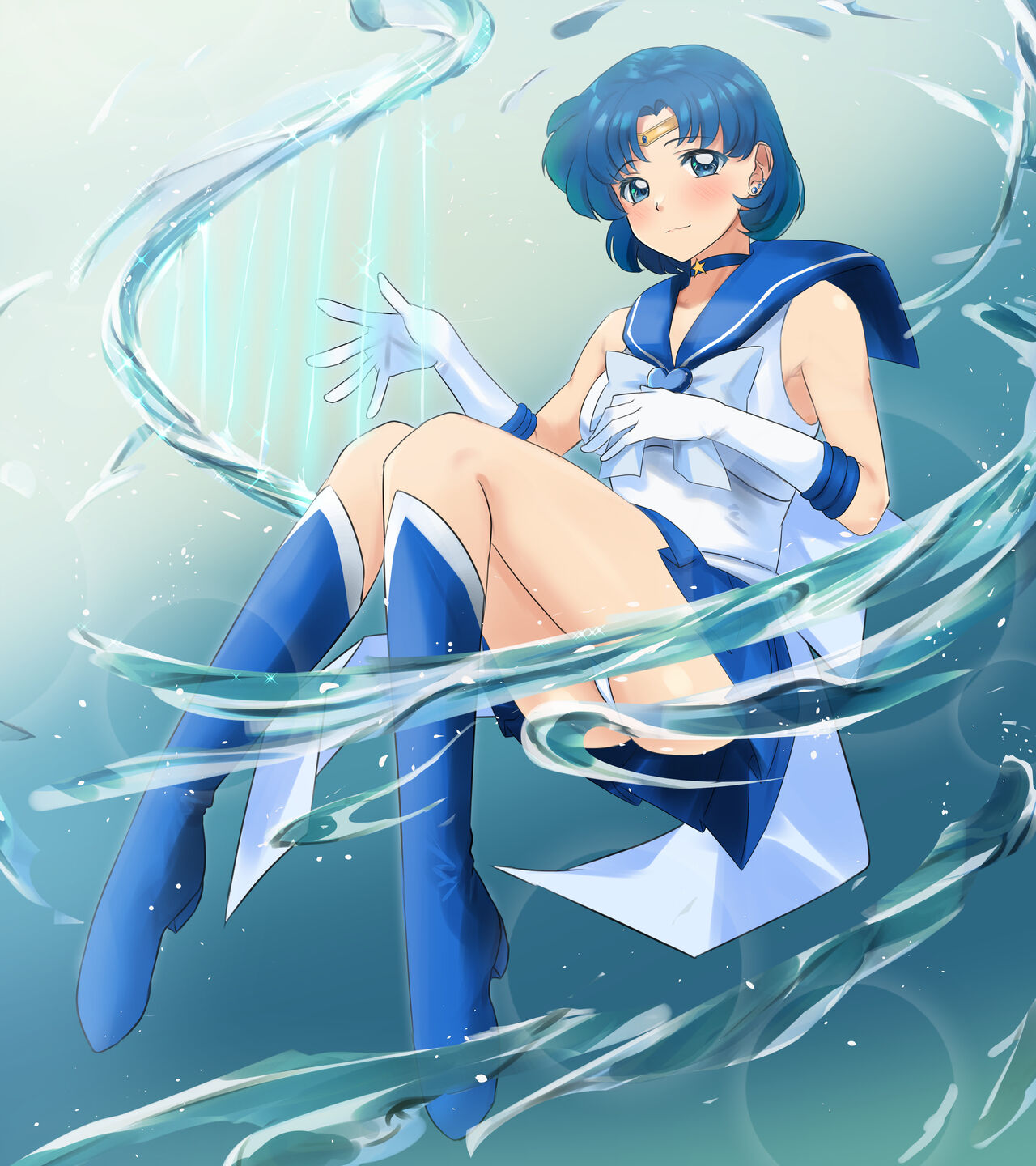 -Tenchi Girl Warrior Sailor Moon-Sailor Mercury page 4 full