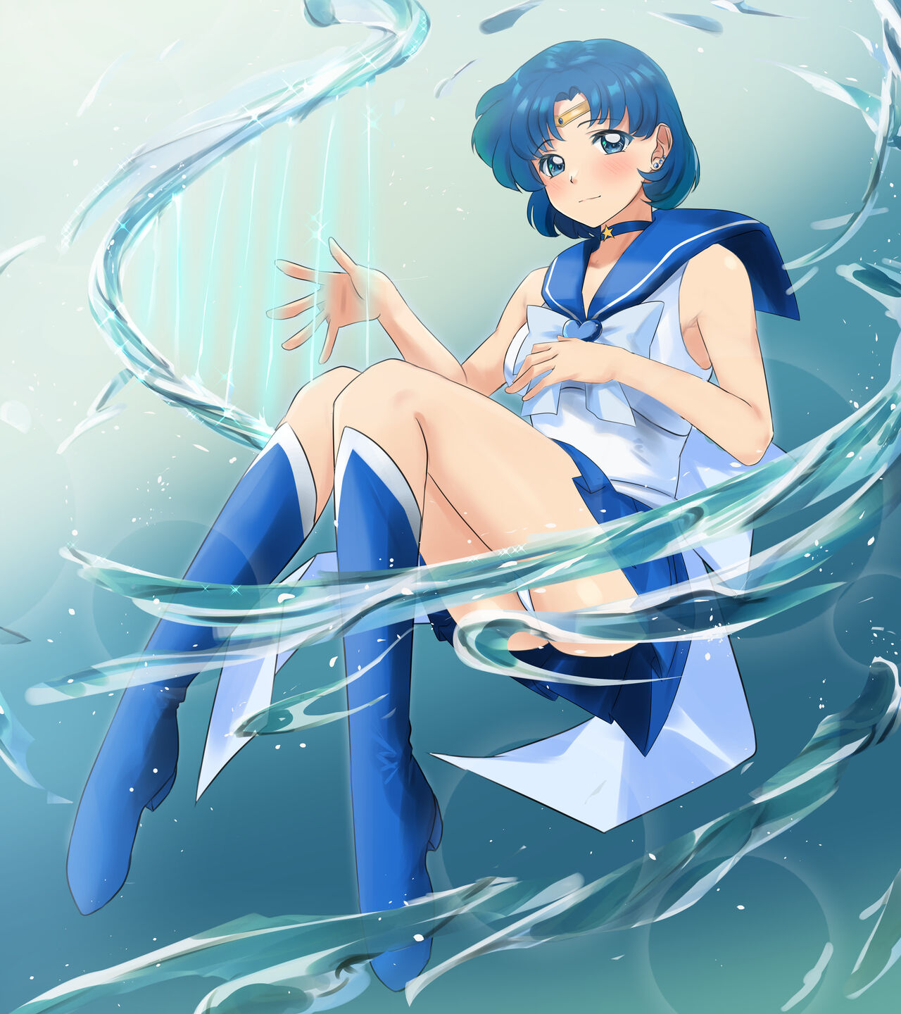 -Tenchi Girl Warrior Sailor Moon-Sailor Mercury page 5 full
