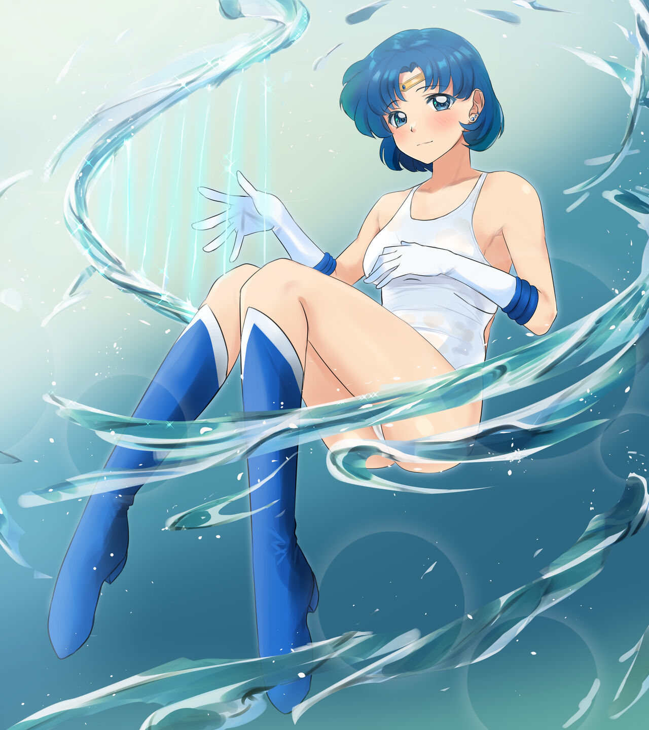 -Tenchi Girl Warrior Sailor Moon-Sailor Mercury page 9 full