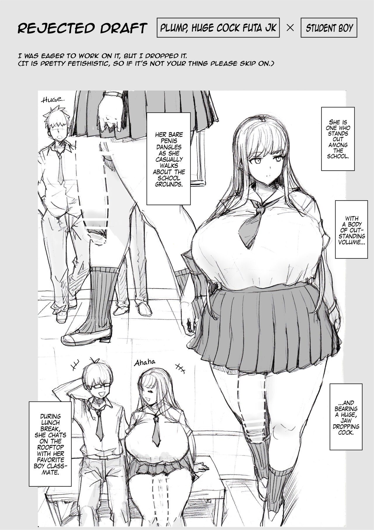 Plump, Huge Cock Futa JK x Student Boy - Page 1 - IMHentai