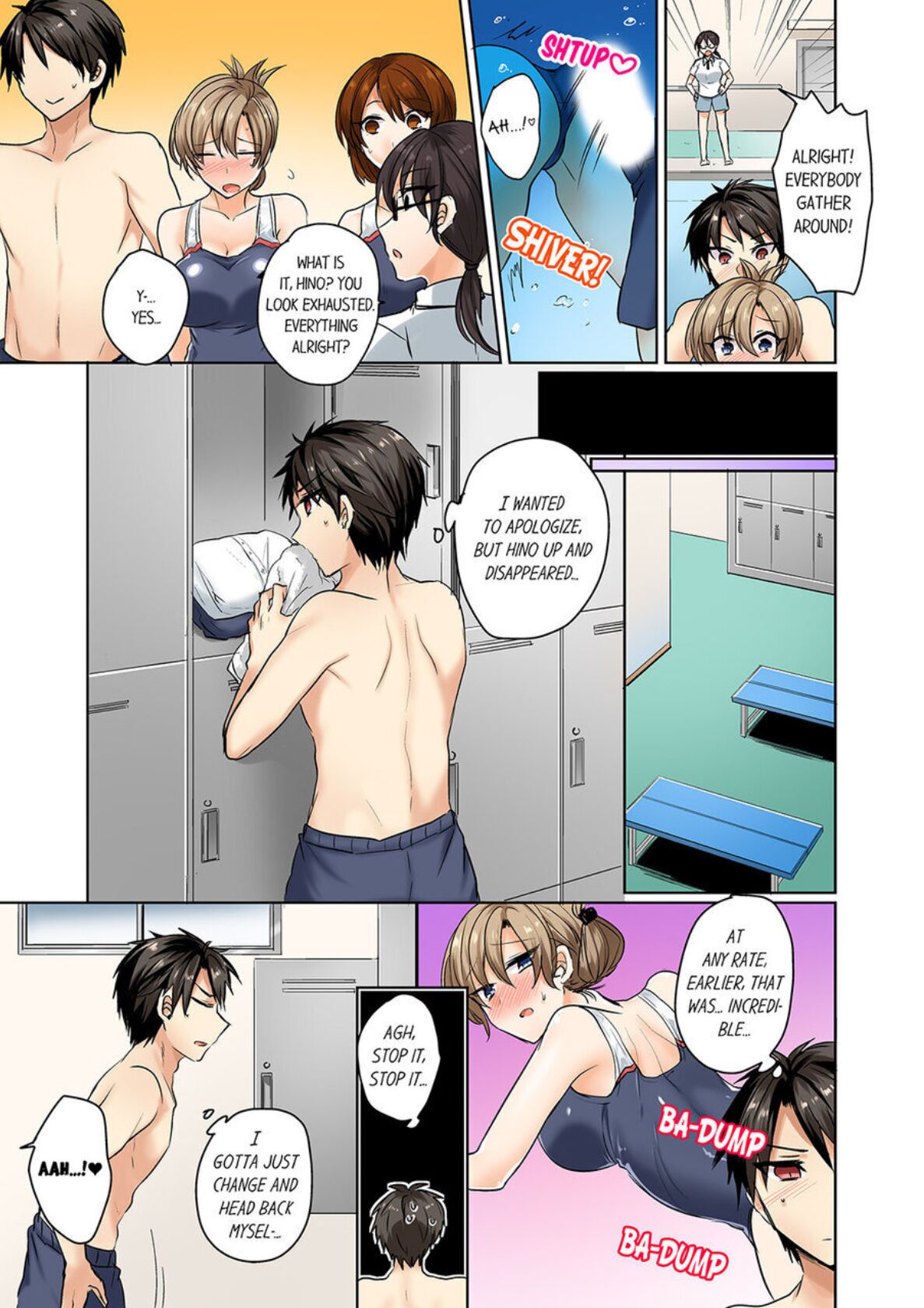 Mizugi ga Zurete... Haitteru! ~Porori ja Sumanai Danjo Kongou Synchro-bu~ 1 - My Swimsuit Slipped... And it went in!? A Mixed Synchronized Swimming Club with More Than Just Nip Slips in Store! ~ 2 page 7 full