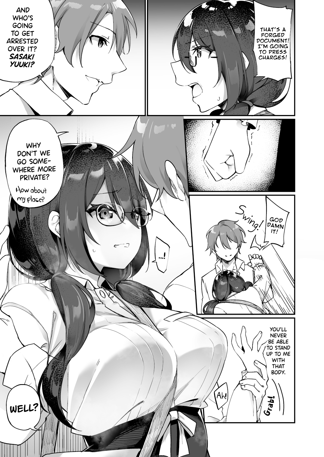 Boku no Koe o Kiku dake de Hatsujou Shichau Yandere Kyonyuu Kouhai ni Karada o Irekaerarete Shimatta! page 10 full