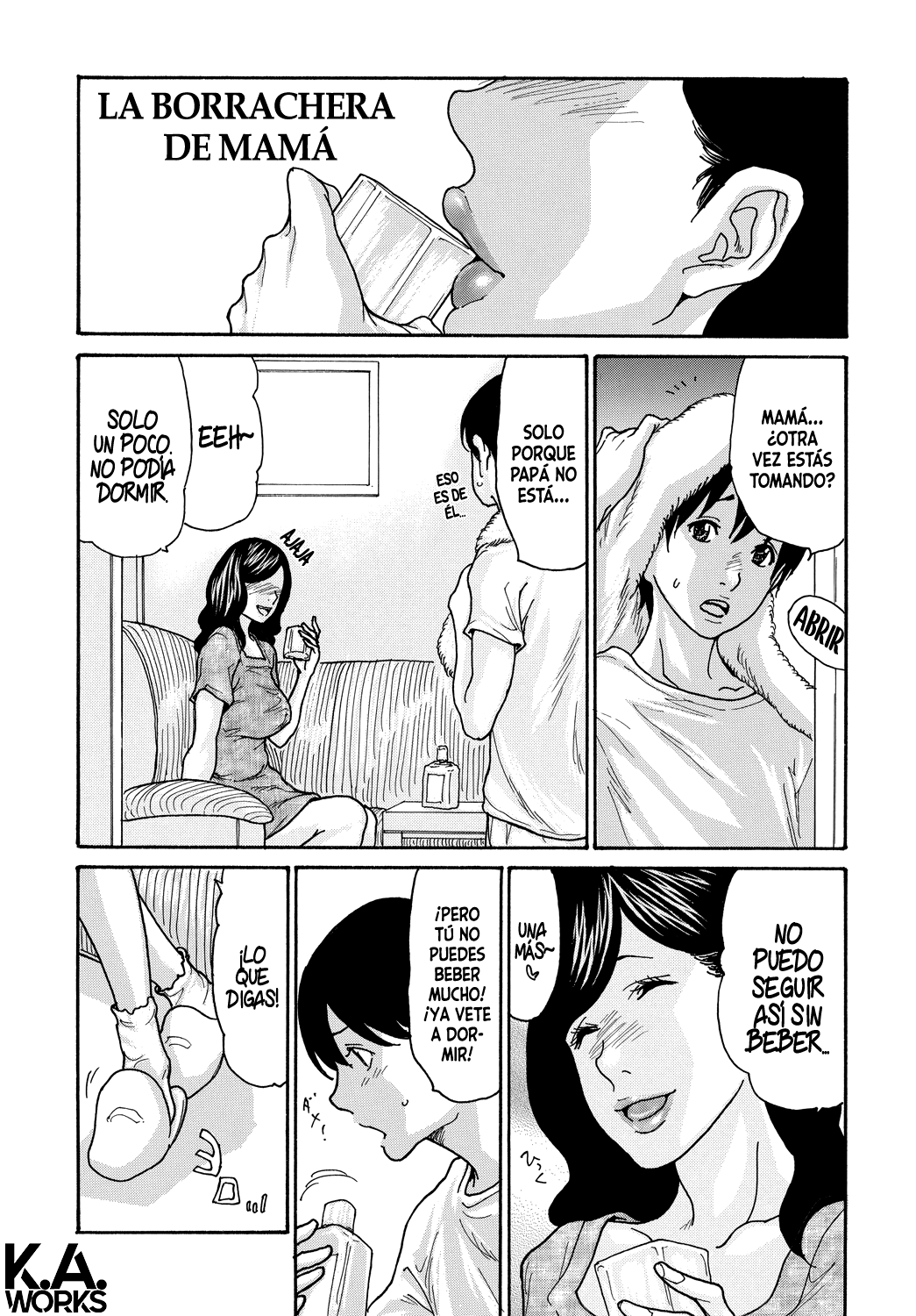 Kaasan no Yoigokochi | La borrachera de mamá page 1 full
