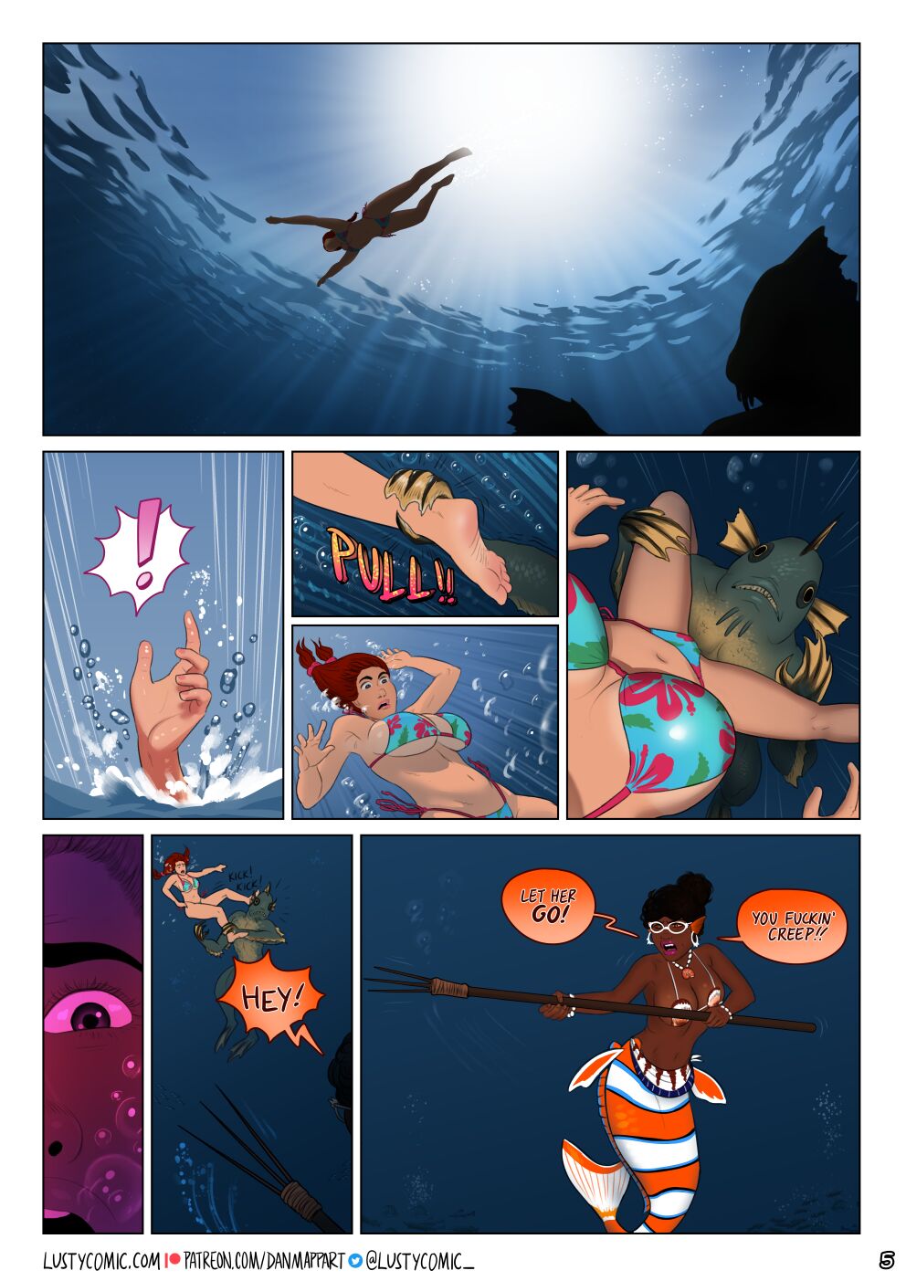 Lusty and the Mermaid page 5 full