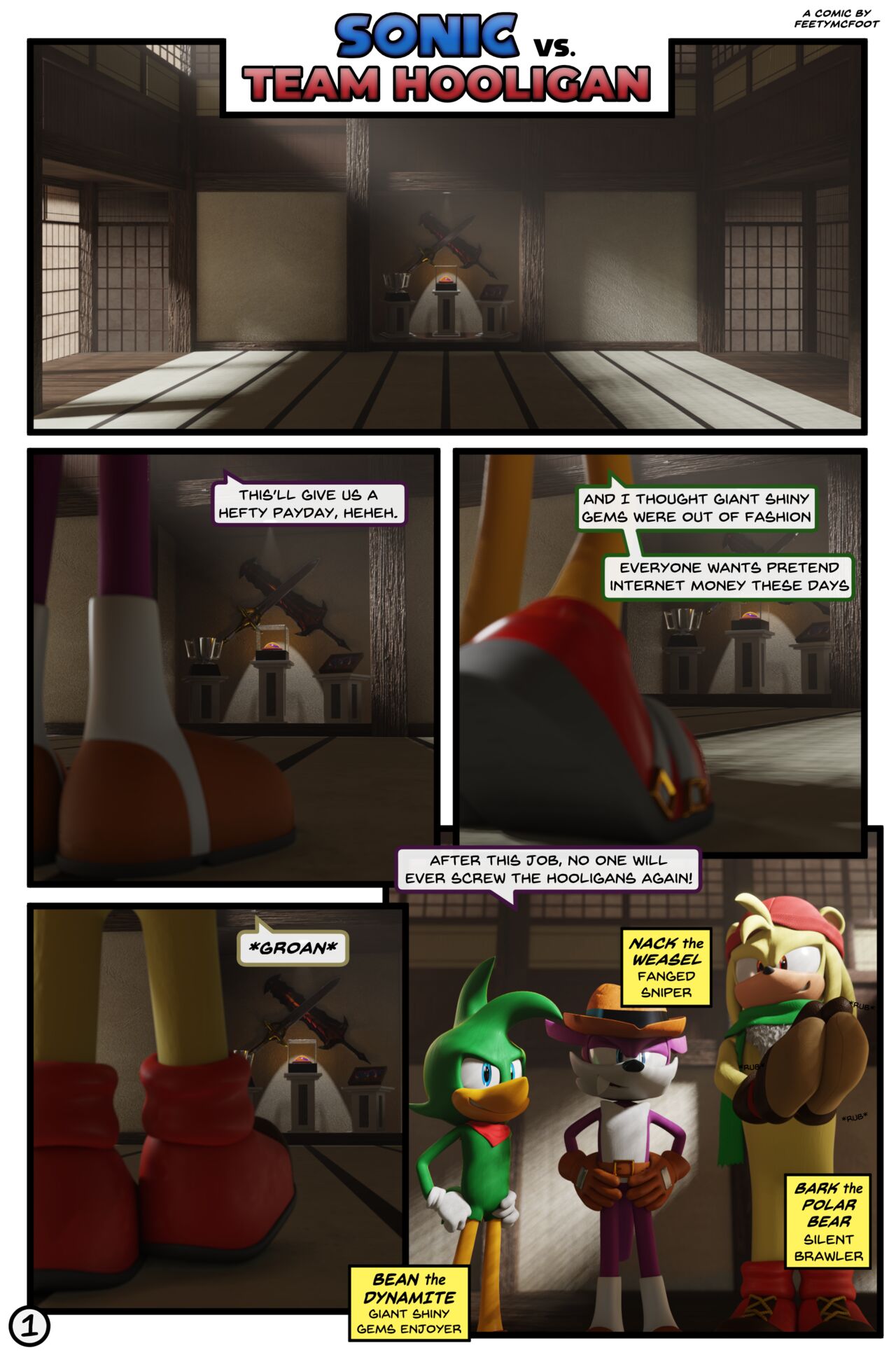 Sonic VS Team Hooligan page 1 full