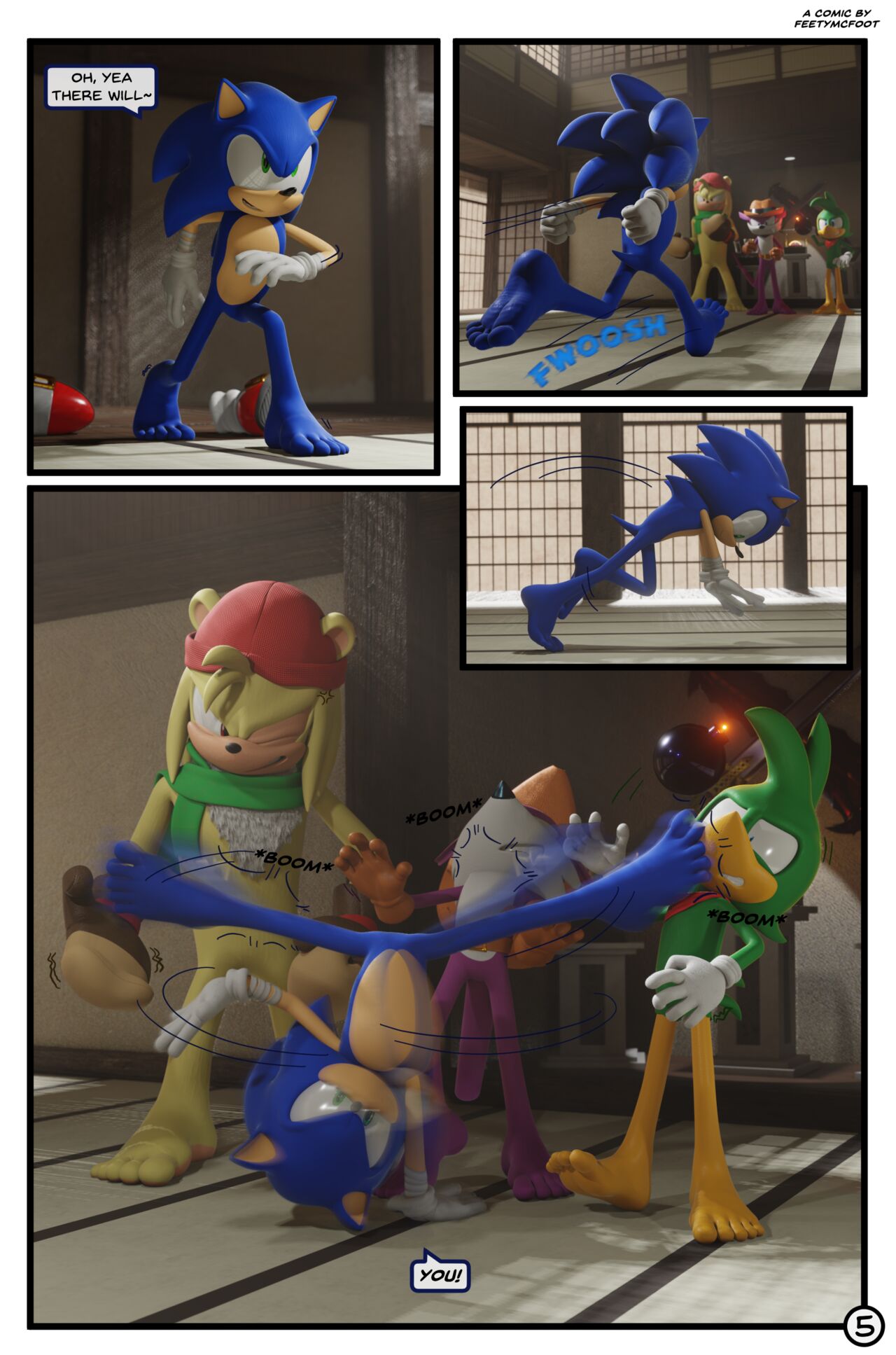 Sonic VS Team Hooligan page 5 full