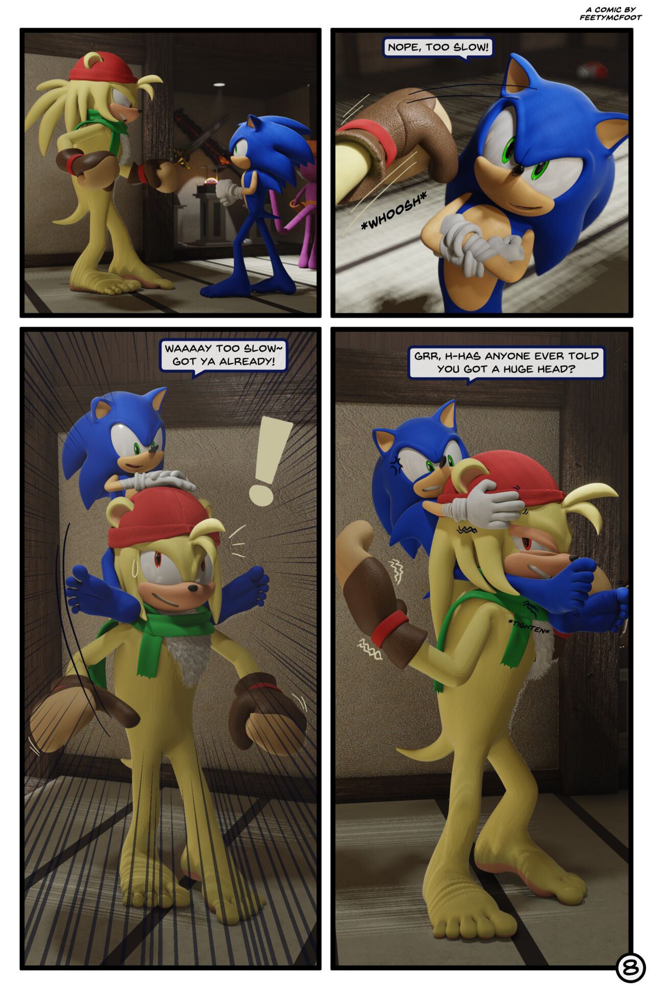 Sonic VS Team Hooligan page 8 full