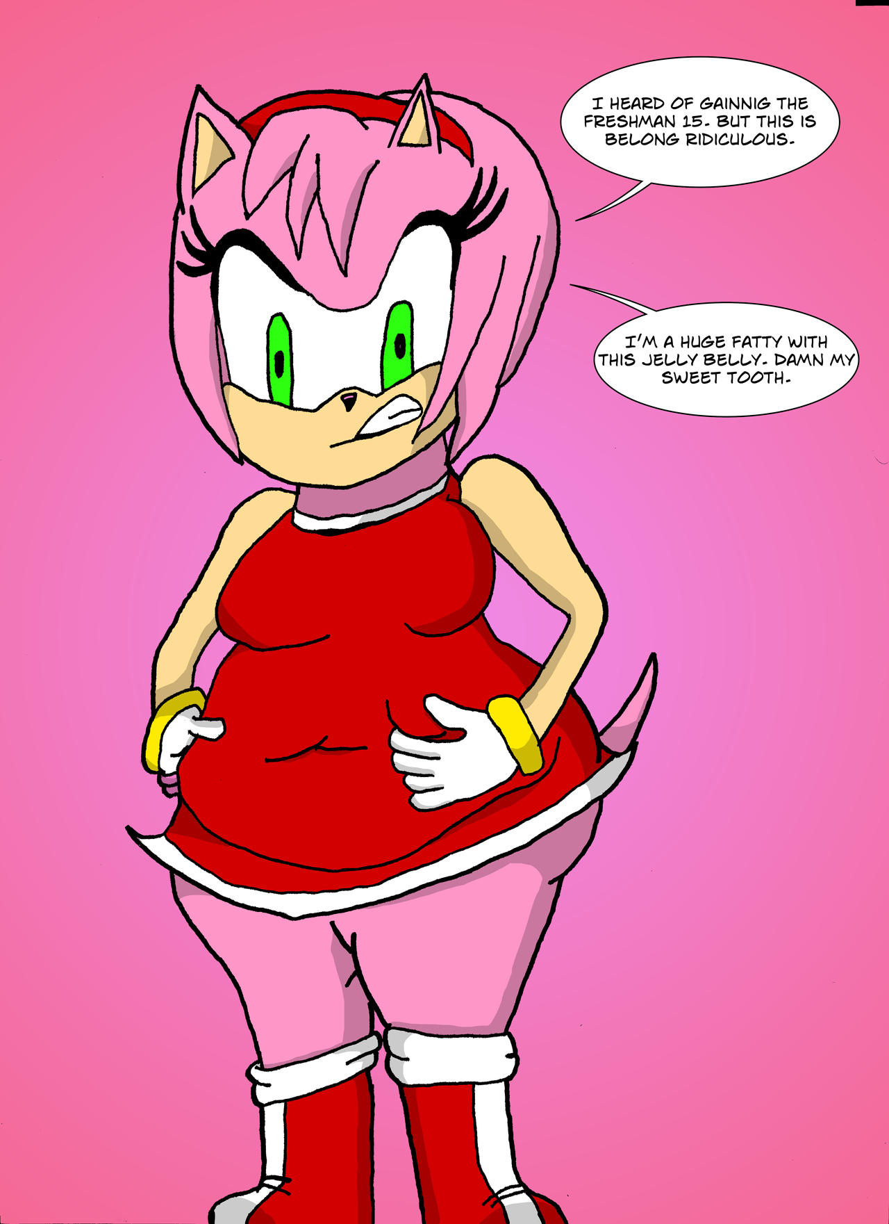 Amy Rose in Growing Problems page 1 full