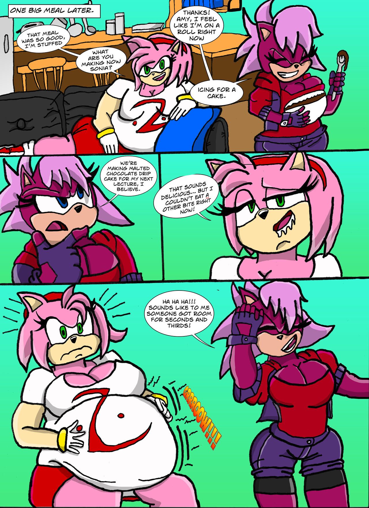 Amy Rose in Growing Problems page 7 full