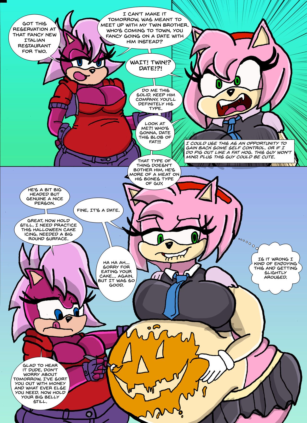 Amy Rose in Growing Problems page 9 full