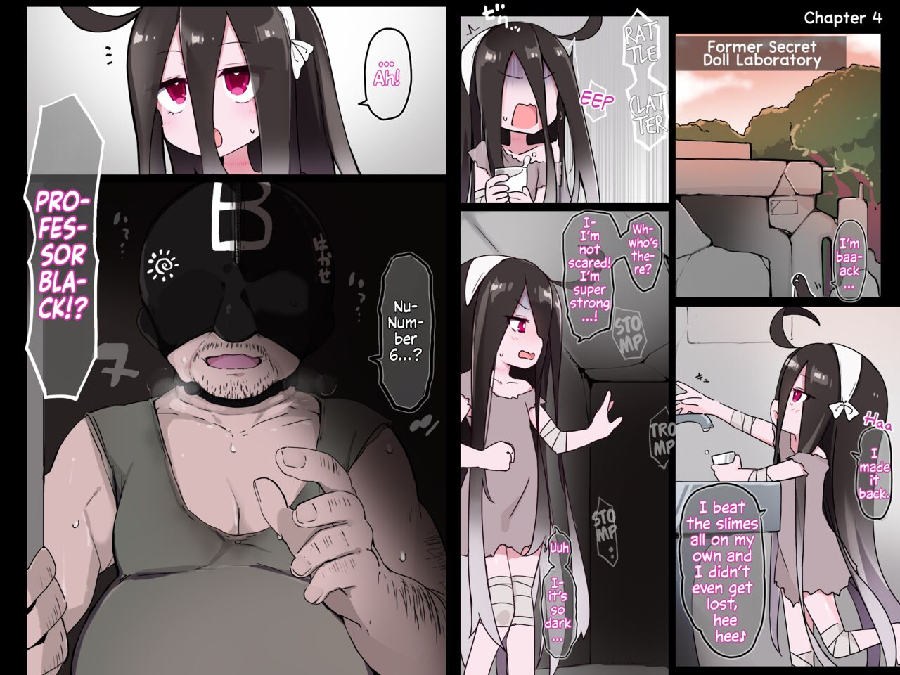 Doll Sentai! White 6-Gou【Black-hakase】| Doll Force! White No.6 "Professor Black" page 1 full