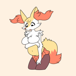 Pompuffy - Braixen Pregnant Belly Sequence