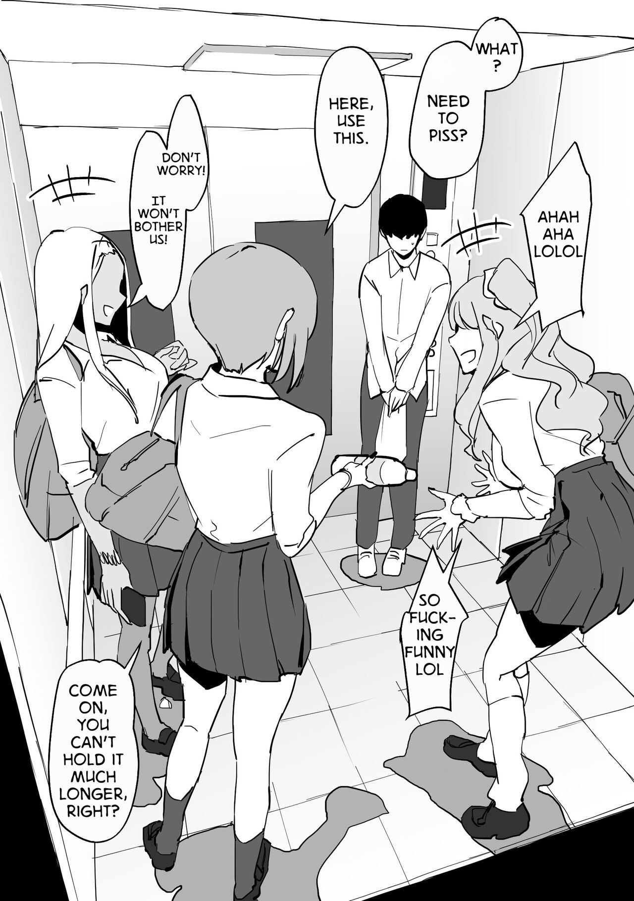 Gal to Elevator ni Tojikomerareta | Trapped in an Elevator With a Bunch of Gals page 5 full