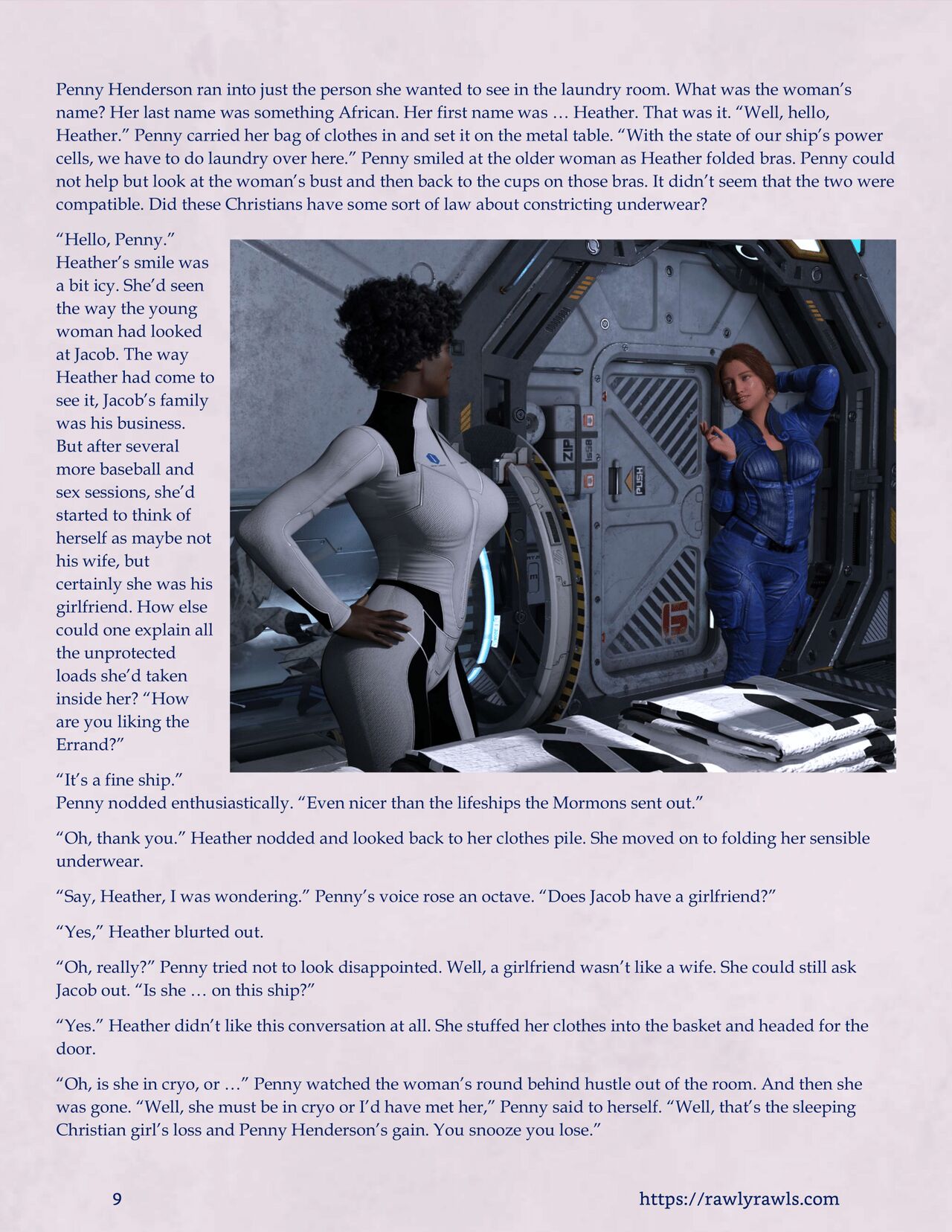 Mothership Wilderness Chapter 12: Rawly Rawls Fiction page 9 full