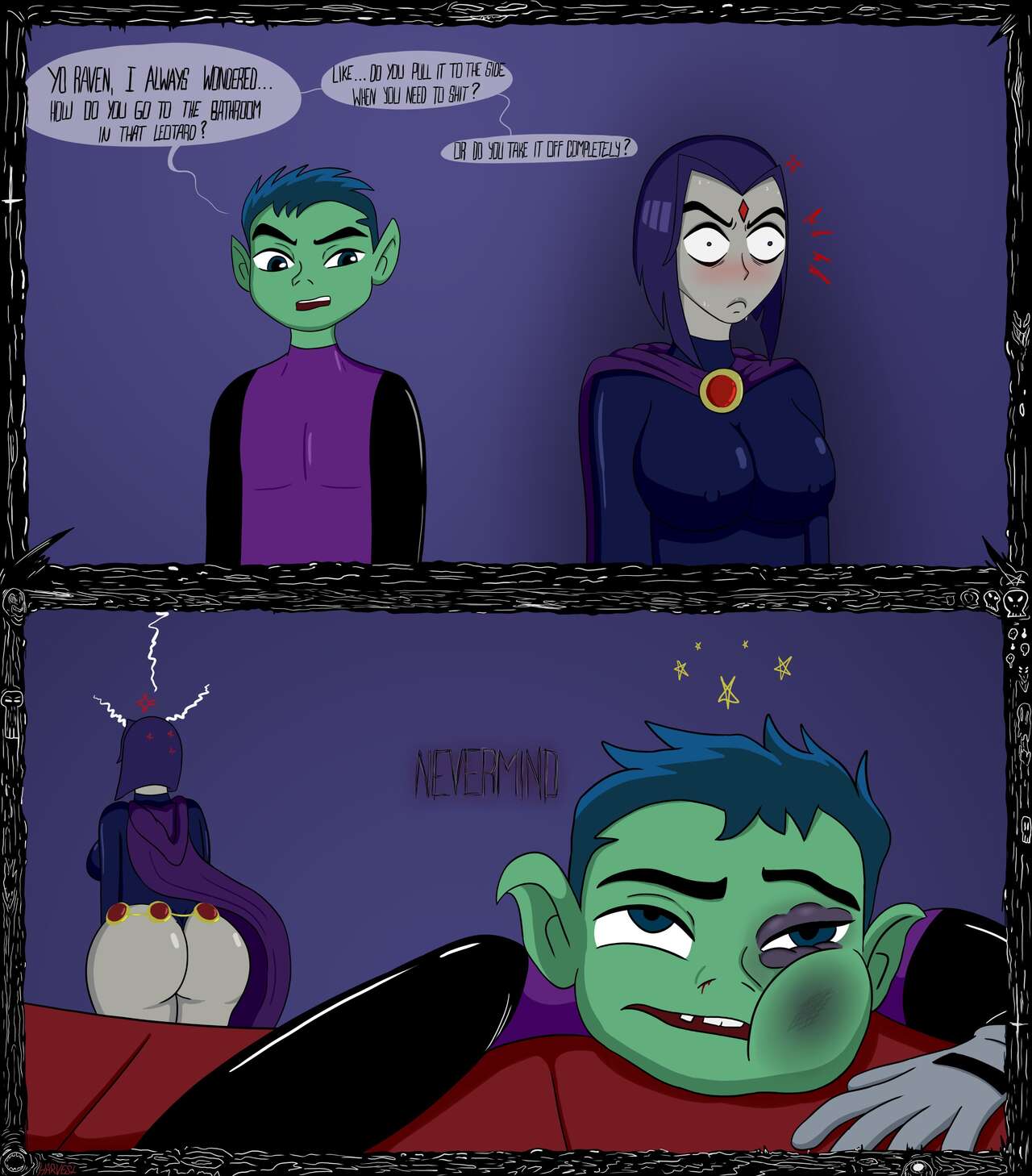 Teen Titans - Mark Harvest Art page 7 full