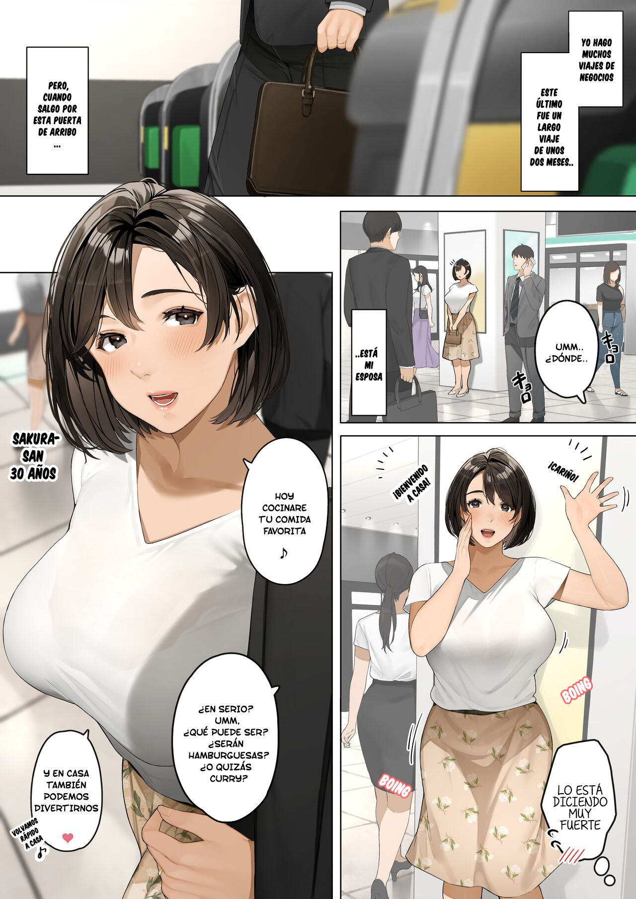 The day I returned from a business trip... Sakura-san page 2 full