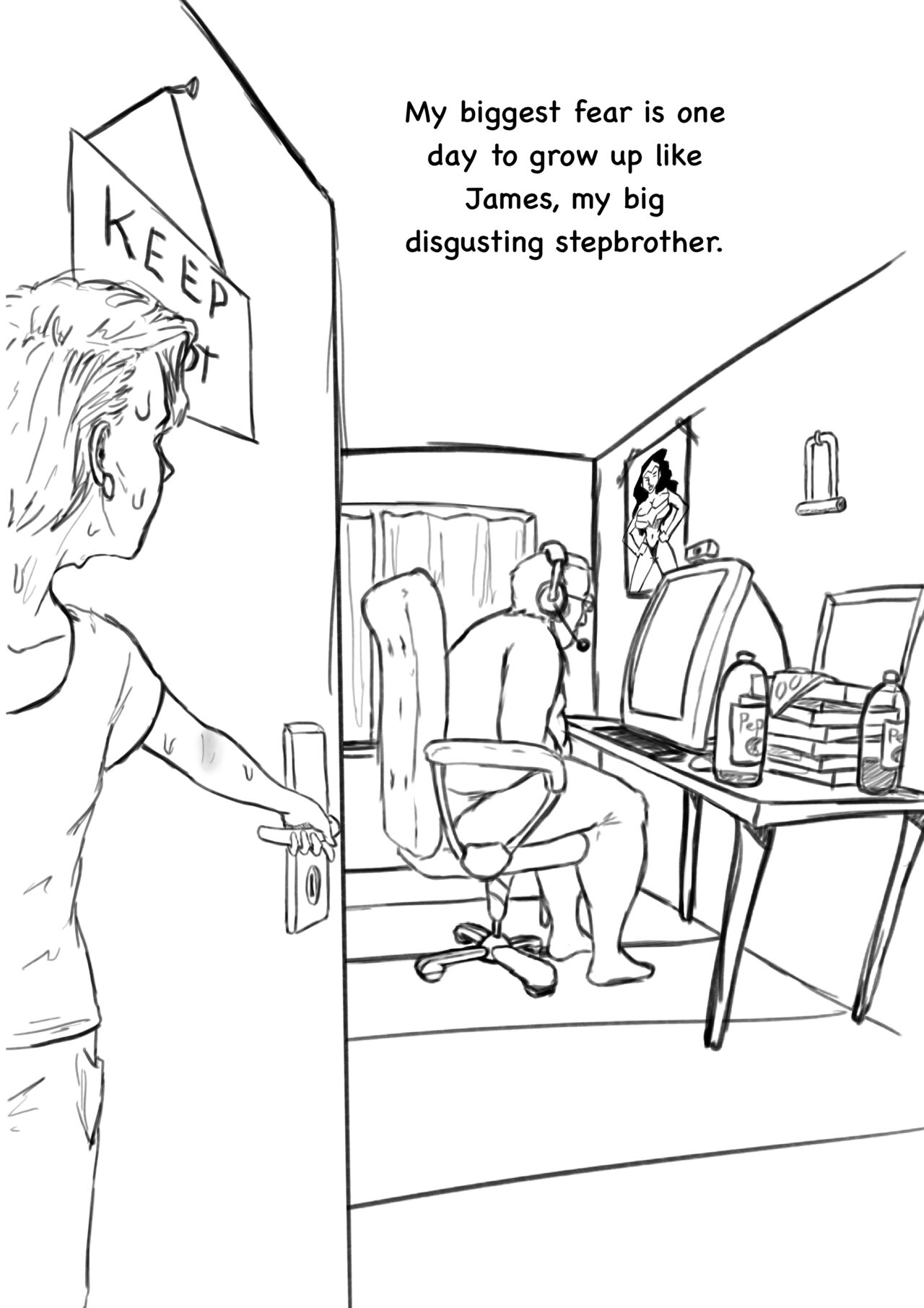 Ashifff - Trapped. chapter one: chastity belt - Page 3 - IMHentai