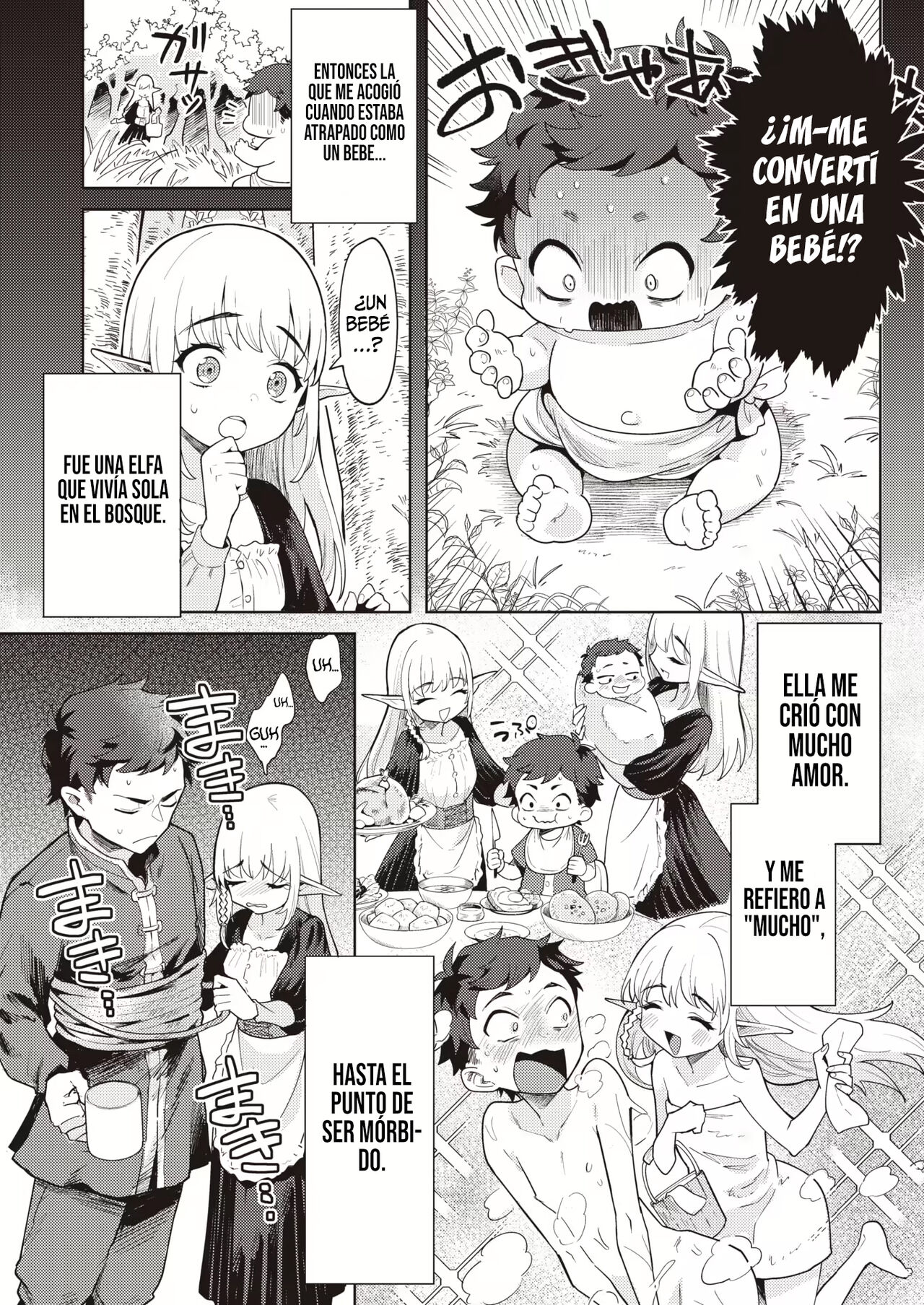 Mama Elf ni Aisaresugite Bouken ni Deraremasen! | ¡Mi adoptiva mamá elfa me ama tanto que no puedo irme de aventura! page 4 full