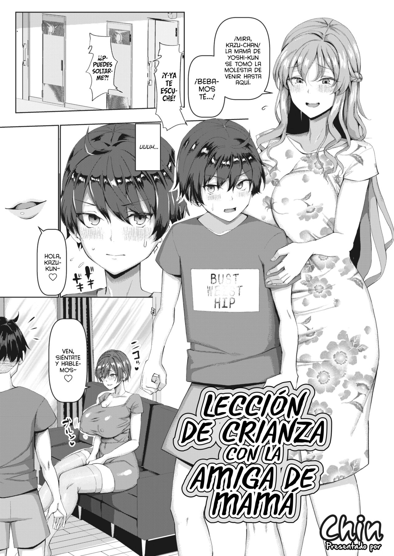 Mamatomo Koubi Teaching | Lección de Crianza con la Amiga de Mamá - Page 1  - IMHentai