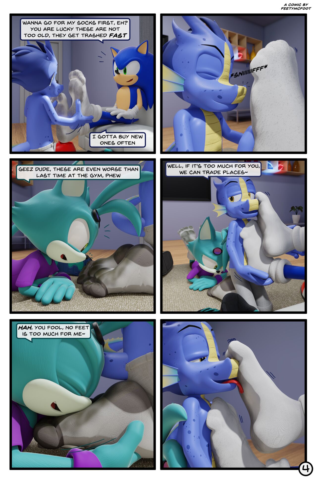 Sonic's Sock Party page 4 full