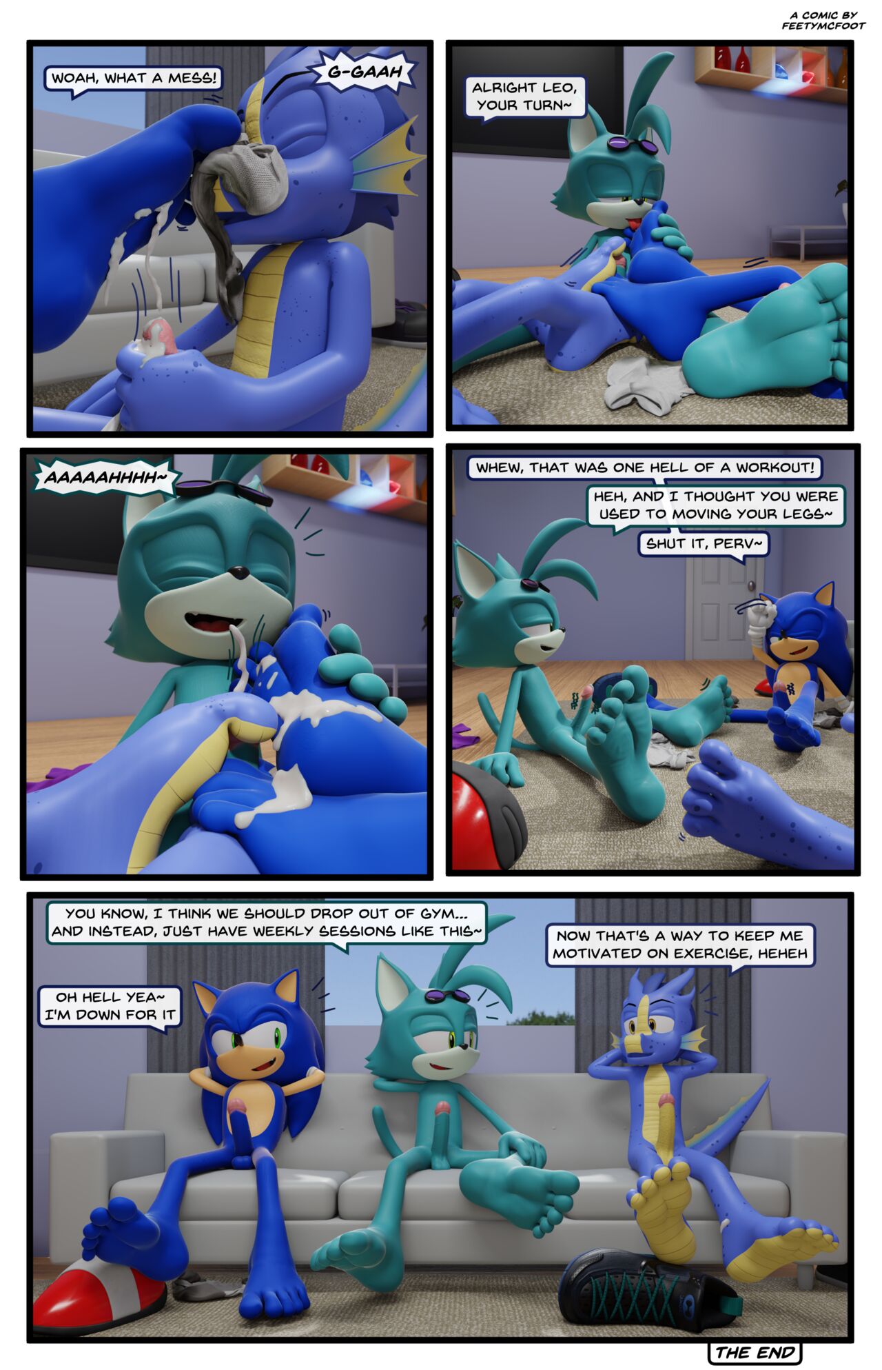 Sonic's Sock Party page 8 full