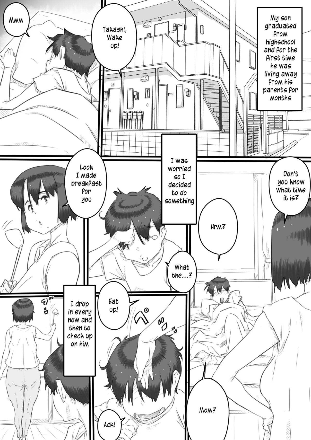Hitorigurashi no Musuko no Heya de | Staying over at my son's apartment page 2 full