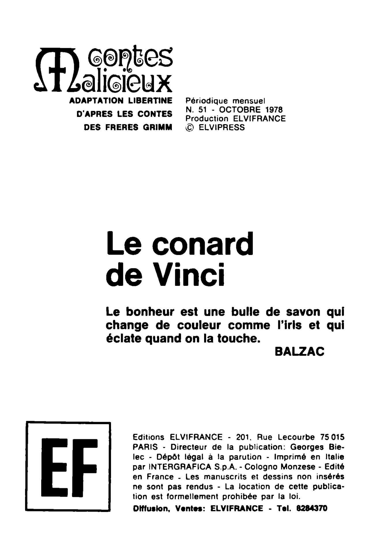 Contes Malicieux #51 : Le conard de Vinci page 3 full