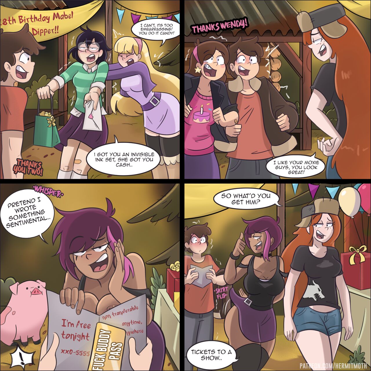 Dipper gets a slice of goth cake page 1 full