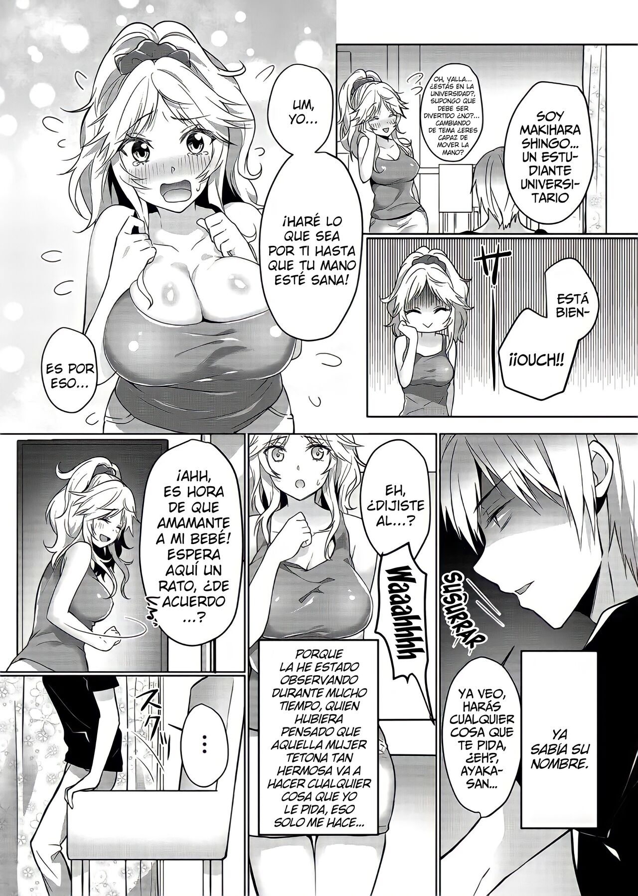 Junyuuchuu no Yanmama ni Pakopako Tanetsuke!! ~ Sonna ni Dasaretara Milk ga Afurechau! 1 | ¡Programa de Masturbación de una Mamá Gyaru Sexualmente Frustrada! - Capítulo 1 page 6 full