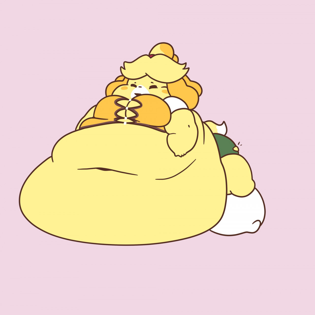 Pompuffy - Animal Crossing Isabelle Weight Gain Sequence 2 page 10 full