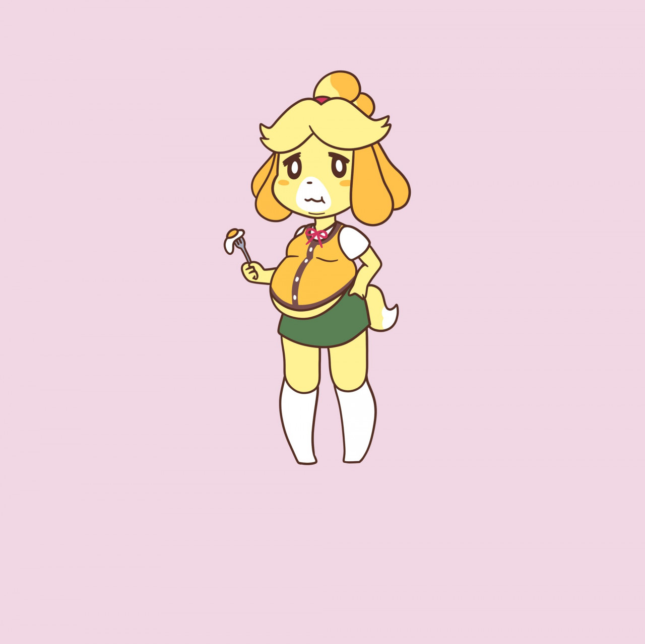 Pompuffy - Animal Crossing Isabelle Weight Gain Sequence 2 page 2 full