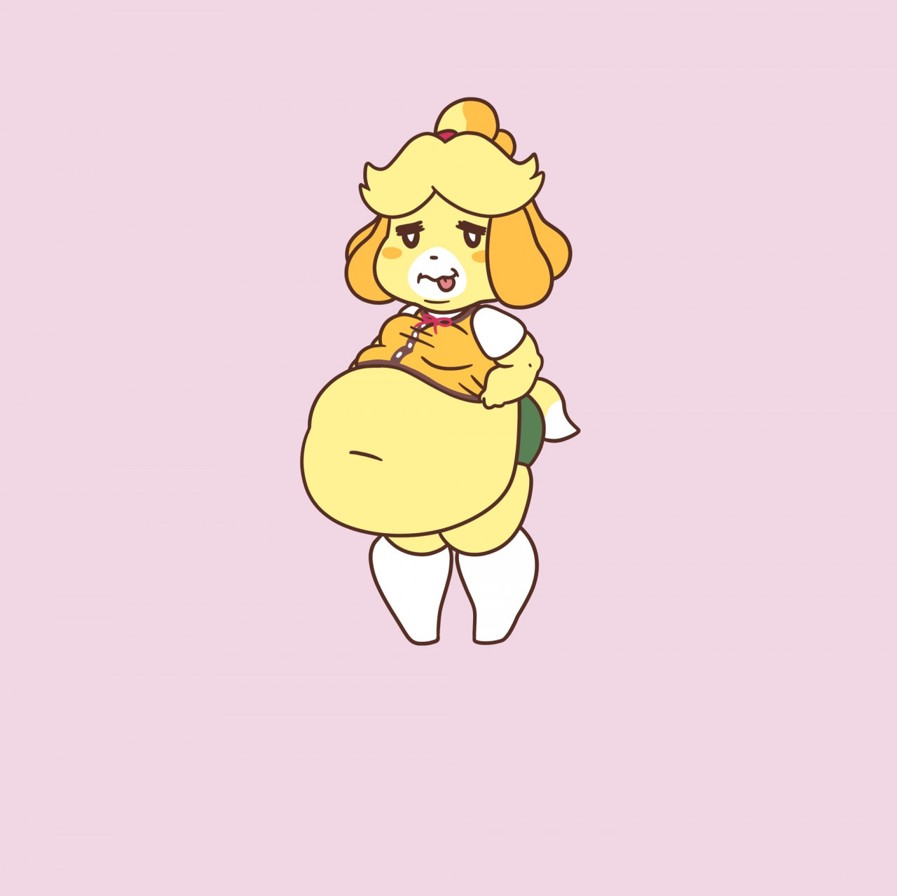 Pompuffy - Animal Crossing Isabelle Weight Gain Sequence 2 page 5 full