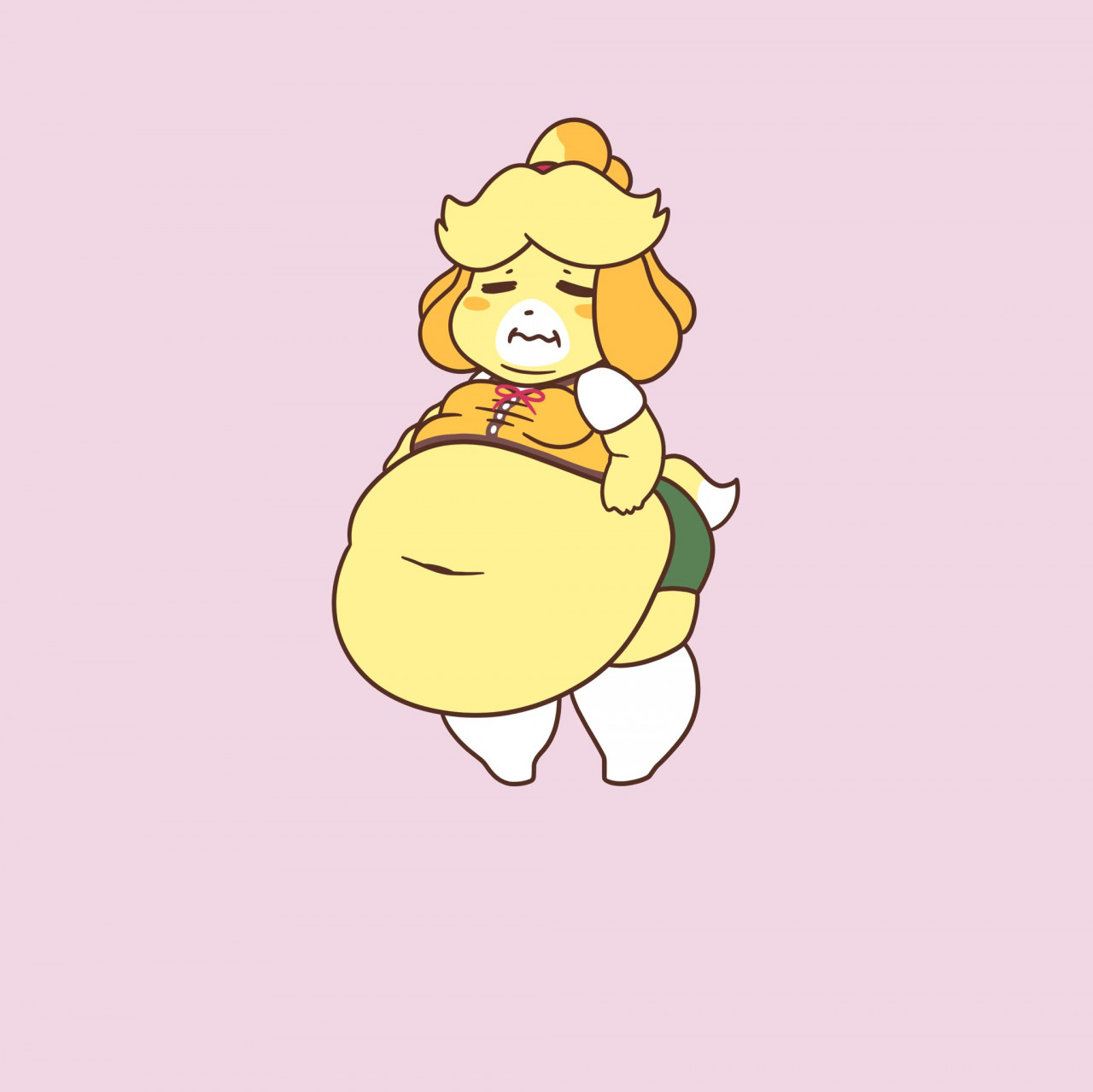 Pompuffy - Animal Crossing Isabelle Weight Gain Sequence 2 page 6 full