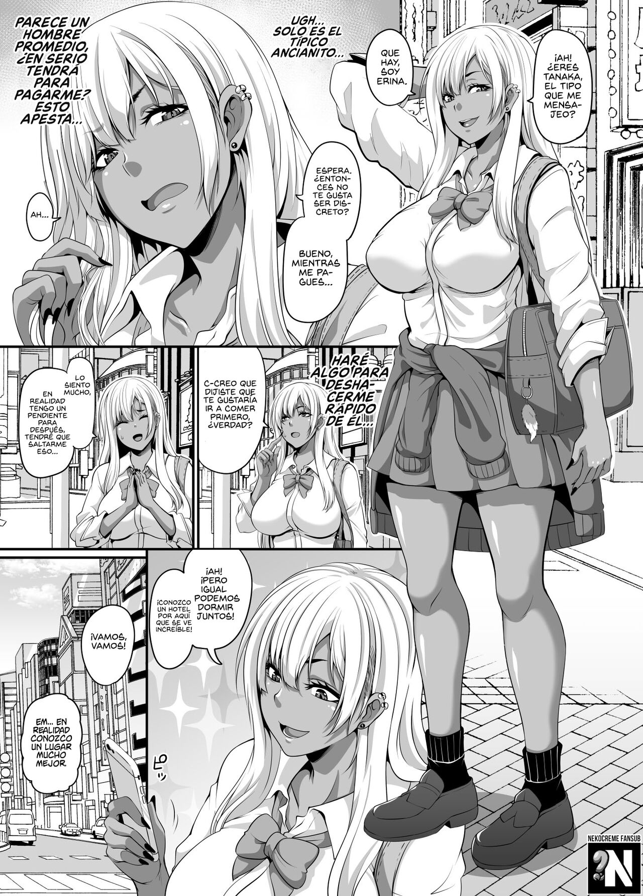 Papa Katsu Gyaru to Kimeseku kara no Ran Pako | Un Sugar Daddy y las colegialas Gyaru que pagan para tener una Orgía con Él page 3 full