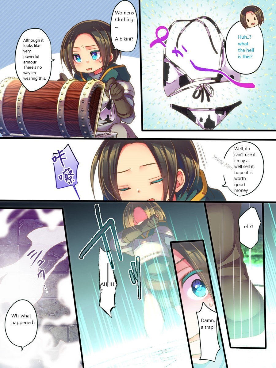 Curse of TS Equipment ~Adventurers fall into females in bikinis~ page 3 full