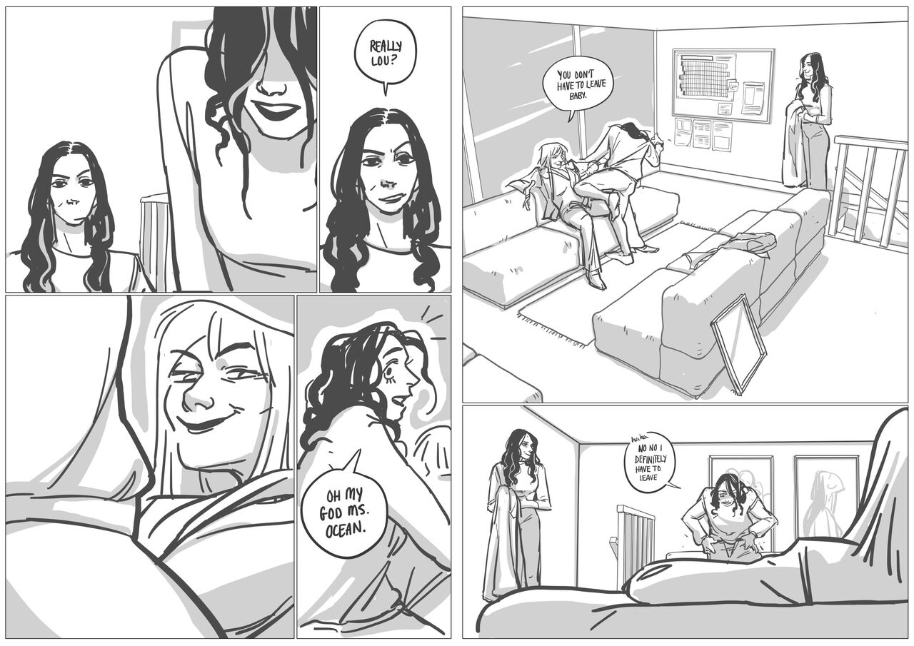 Standing There: A Debbie/Lou fan comic page 3 full