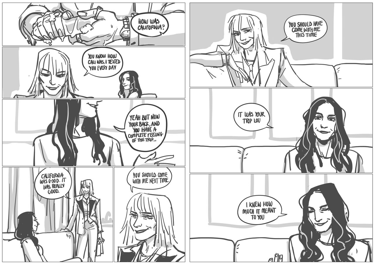 Standing There: A Debbie/Lou fan comic page 5 full