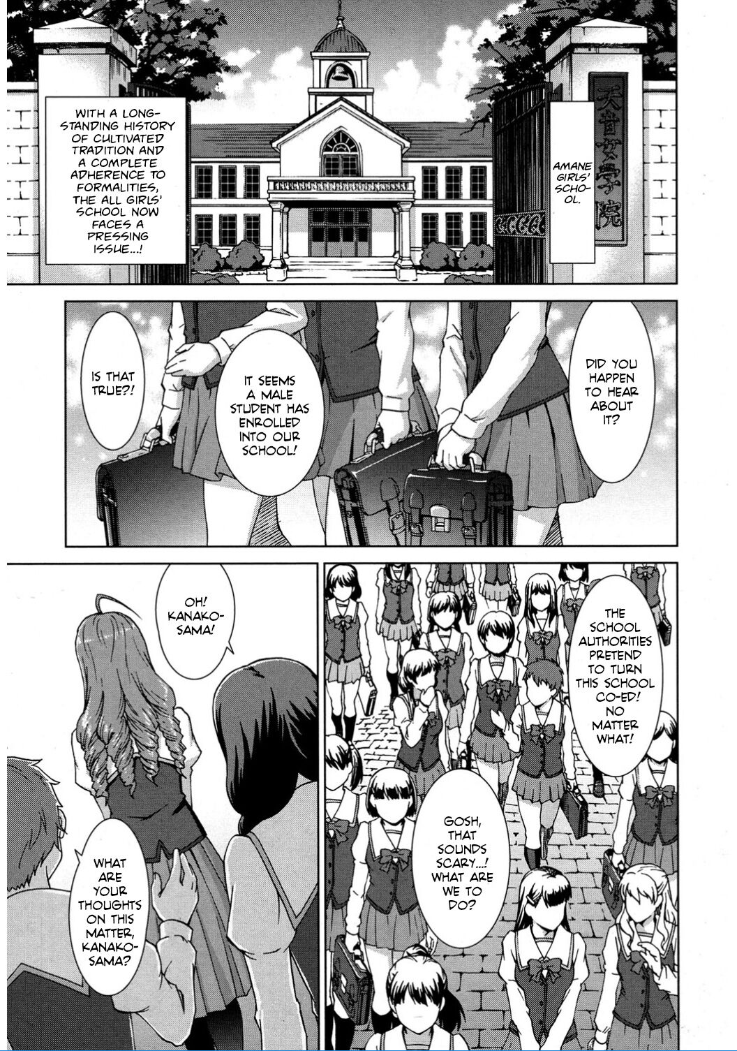 Boku Joshikou ni Nyuugaku Shimashita! Dai 02 Wa | I Enrolled into an All Girls' School! Chapter 02 page 1 full