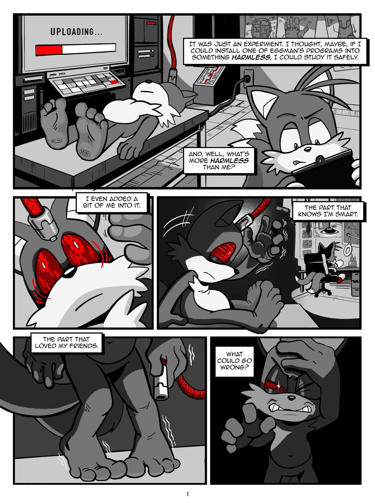 Attack of the robo-Tails page 1 full